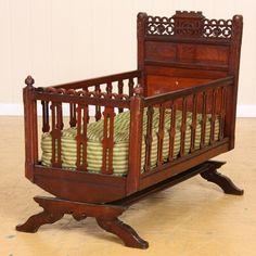 best of Victorian bassinet antique swinging