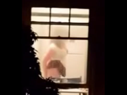 Neighbors caught fucking near window