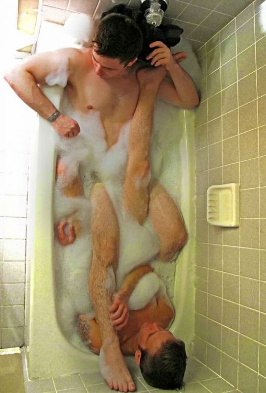 Couple hotties taking shower together