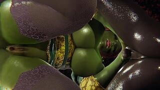 Hulk fucks fiona from shrek