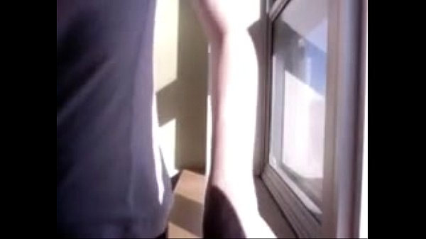 Morning masturbation near window