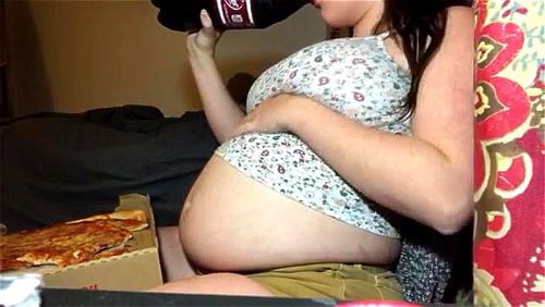 best of Babe belly pizza stuffing chubby